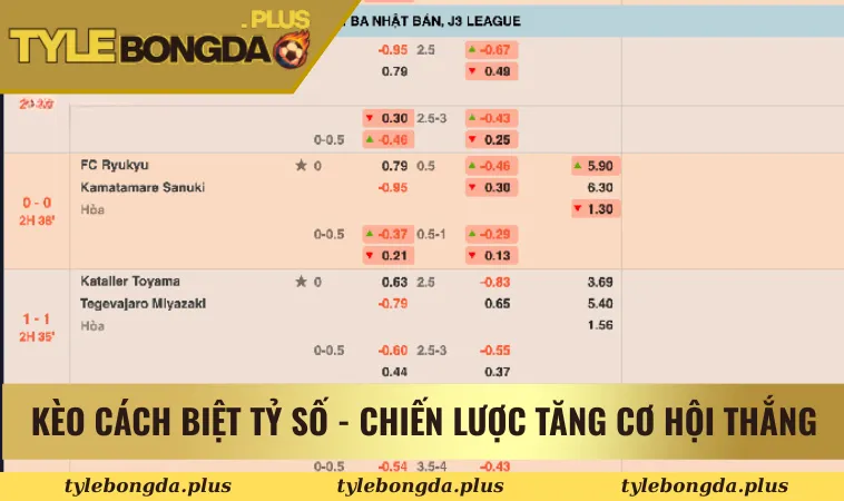 Kèo cách biệt tỷ số