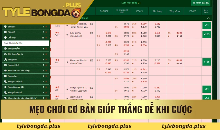 Mẹo chơi cơ bản giúp thắng dễ khi cược