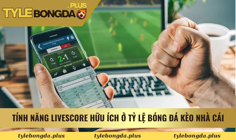Tính năng Livescore hữu ích ở Tỷ Lệ Bóng Đá Kèo Nhà Cái